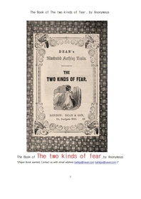 두가지의 걱정.The Book of The two kinds of fear, by Anonymous